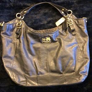 Coach Black Leather Shoulder Bag